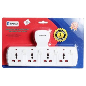 Sirocco Multi Socket 4Way Wt04s