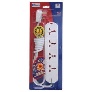 Sirocco Extension Socket 4 Way 2M