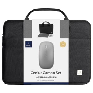 Wiwu Laptop Bag Genius Combo 15.6" With Mouse & Mouse Pad
