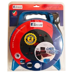 Sirocco Extension Cable Reel 4 Way W3005s 5M