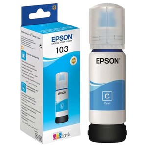 Epson Ink Cartridge 103 Cyan C13t00s24a