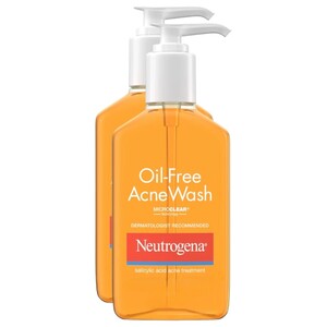 Neutrogena Oil Free Acne Wash 200Ml X2