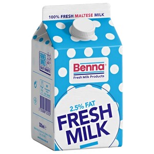 Benna Fresh Milk 2.5% Fat 500Ml