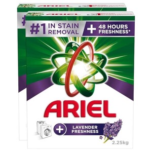 Ariel Automatic Lavender Laundry Detergent Powder 2.25Kg X2