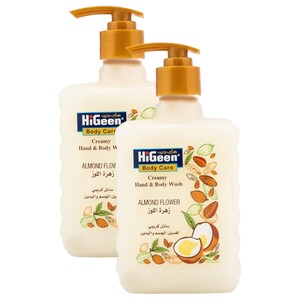 Higeen Hand & Body Wash Almond Flower 500Ml X2