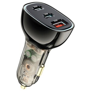 Wiwu Car Charger Dual Type-C + Usb Pd 80 Watts Pc700