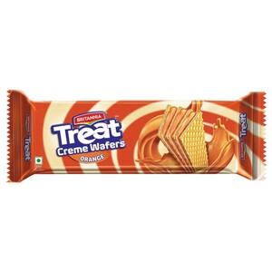 Britannia Treat Creme Wafers Orange 75G