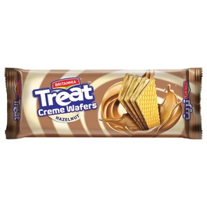 Britannia Treat Creme Wafers Hazelnut 75G