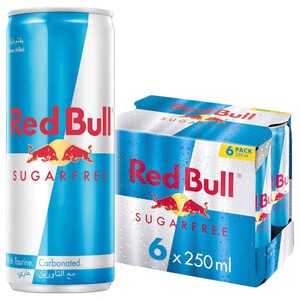Red Bull Energy Drink Sugar Free 250Ml X6