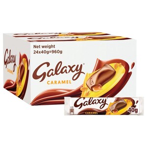 Galaxy Chocolate Bar With Caramel 40G X24