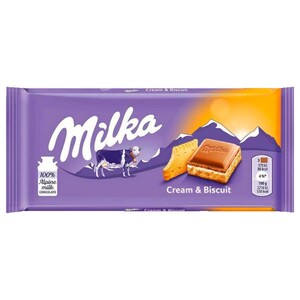 Milka Creme & Biscuit 100G