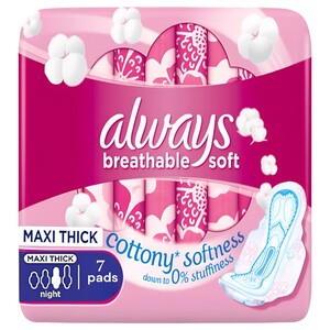 Always Cotton Thick X Long 7 Pads