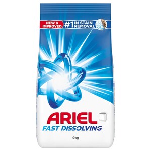 Ariel Fast Dissolving Laundry Detergent Powder 9Kg