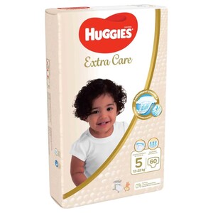 Huggies Diapers Extra Care Jumbo Pack Size 5 60 Pieces