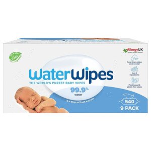 Waterwipes Baby Wipes Plastic Free 60 Pieces X9
