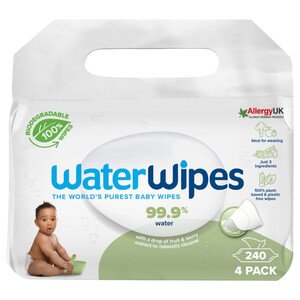 Waterwipes Baby Wipes Fruit & Berry 60 Pieces X4
