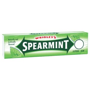 Wrigley's Chewing Gum Spearmint 5 Sticks
