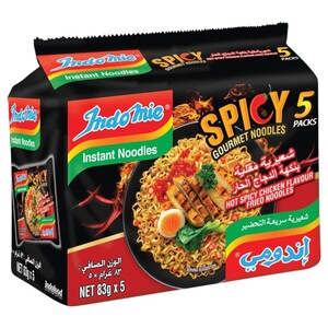 Indomie Fried Noodles Hot & Spicy Chicken 83G X5