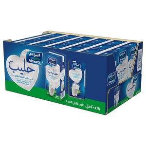 Almarai Uht Milk Full Fat With Vitamins 200Ml X18