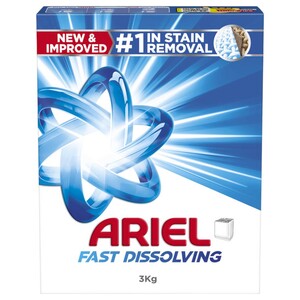 Ariel Fast Dissolving Laundry Detergent Powder 3Kg