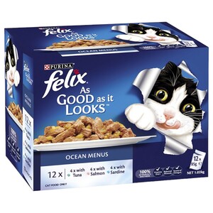 Felix Cat Food Ocean Menus 12 Pieces 85G