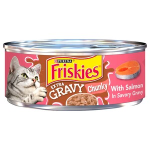 Friskies Cat Food Extra Gravy Chunky Salmon 156G