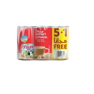 Coast Evaporated Milk 170 Gm 5+1 Offer