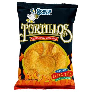 Granny Goose Tortillos Corn Snacks Chili 100G