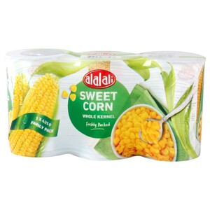 Al Alali Sweet Corn Whole Kernel Corn 425G X3