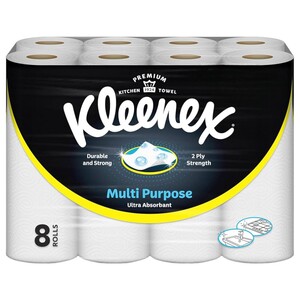 Kleenex House Hold Towels 215 X 251 Mm 8 Rolls