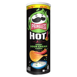 Pringles Hot Kickin' Sour Cream Flavour 160G