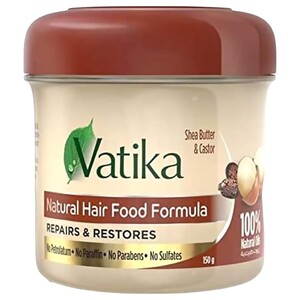 Vatika Hair Cream Natural Hair Food Shea Butter & Castor 150G