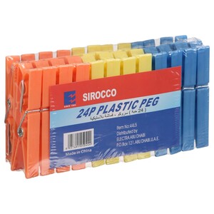 Sirocco Plastic Cloth Pegs 24 Pieces