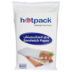 Hotpack Sandwich Paper White 800 Sheets