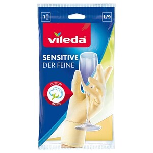 Vileda Gloves Sensitive Large
