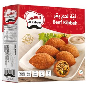 Al Kabeer Frozen Beef Kibbeh 12 Pieces 400G