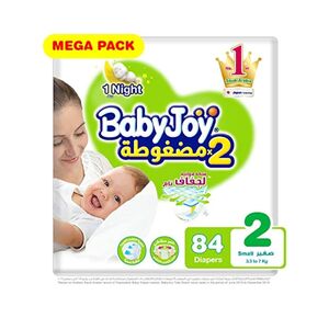 Baby Joy Baby Diaper Compressed Mega Pack Small 3.5 - 7 Kg 84 Pcs