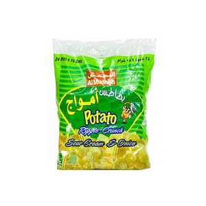 Al Mudhish Ripple Crunch Sour Cream & Onion 15G X24