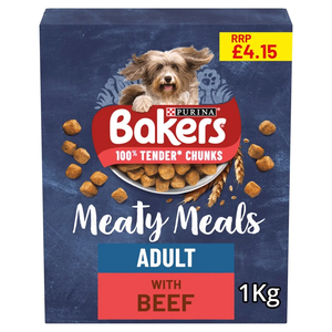 Purina Bakers Tender Chunks Meaty Meals With Tasty Beef 1Kg