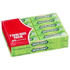 Wrigley's Double Mint Chewing Gum 5 Pieces X20