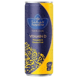Hayatna Vitamin D Pineapple & Passion Fruit Drink 250Ml