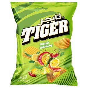 Tiger Potato Chips Jumbo Chili & Lemon 105G
