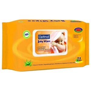Optimal Baby Wipes 72 Pieces