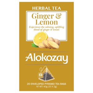 Alokozay Herbal Tea Ginger & Lemon 20 Bags 40G