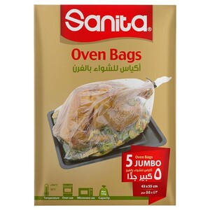 Sanita Oven Bag Jumbo 43 X 55Cm 5 Pieces