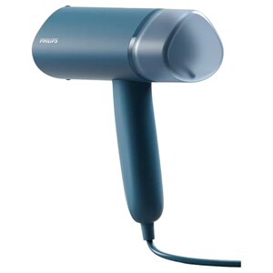 Philips Compact Handheld Steamer Sth3000/26 3000 Series 1000 Watts 20G/Min Continuous Steam 2M Cord Length 100 Ml Compact & Foldable Blue