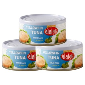 Al Alali Yellowfin Tuna Solid Pack In Olive Oil 170G X3