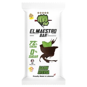 El Maestro Dark Stevia Chocolate Bar 60G