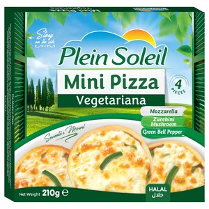 Plein Soleil Frozen Mini Pizza Vegetariana 4 Pieces 210G