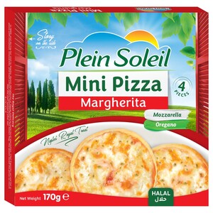 Plein Soleil Frozen Mini Pizza Margherita 4 Pieces 170G